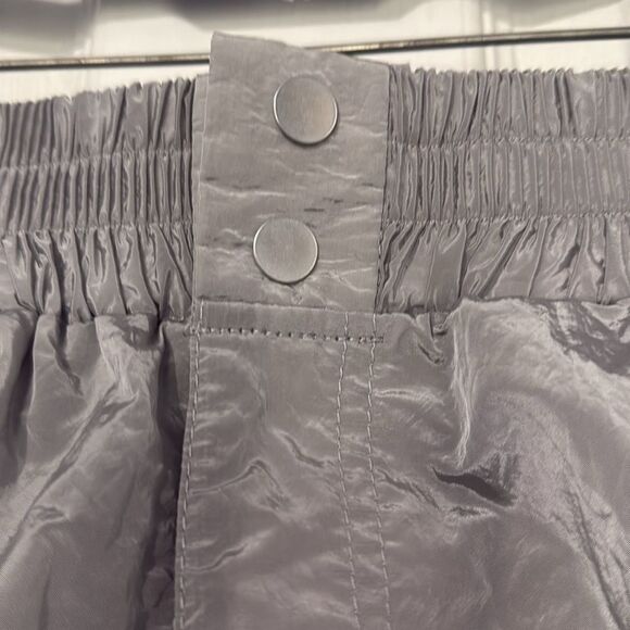 Cole Buxton Nylon Track Pants Silver Metallic Size Large - Picture 6 of 9